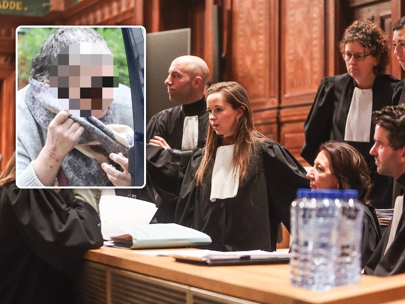 De advocaten van de burgerlijke partijen lieten woensdagochtend geen spaander heel van Carina Huyghe (inzet).