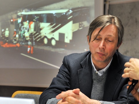 Jan Luykx, de Belgische ambassadeur in Zwitserland, was vanochtend om 5 uur aanwezig op de persconferentie waar het busongeval werd bekendgemaakt.