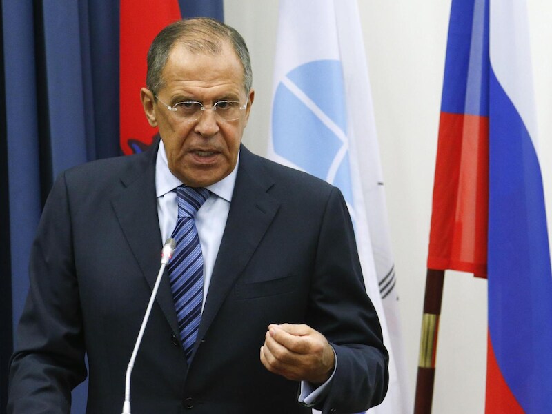 De Russische minister van Buitenlandse Zaken Sergej Lavrov.