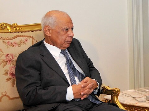 Egypte's Interim-premier Hazem el-Beblawi.