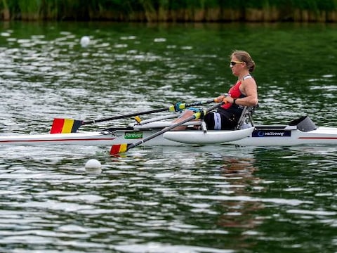 Laurence VandeVyver in actie. 