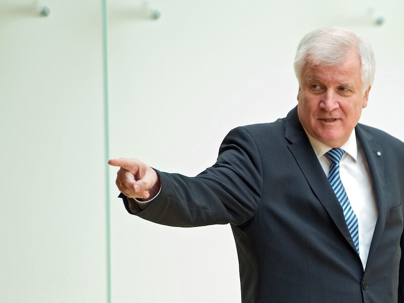 Horst Seehofer, topman van de Christlich-Soziale Union (CSU).