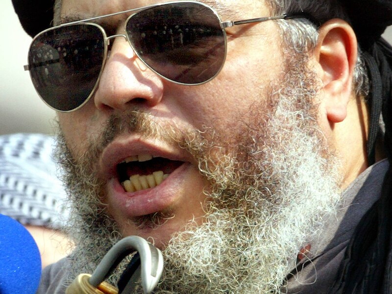 Radicale moslimpreker Abu Hamza.