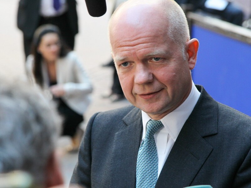 De Britse minister van Buitenlandse Zaken William Hague