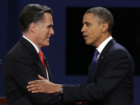 Mitt Romney en Barack Obama.