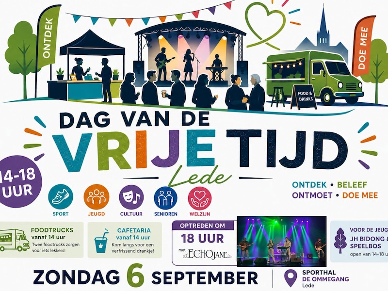 Lede zet verenigingsleven zondag in de etalage: van sport en cultuur tot foodtrucks en optreden van Echo Jane