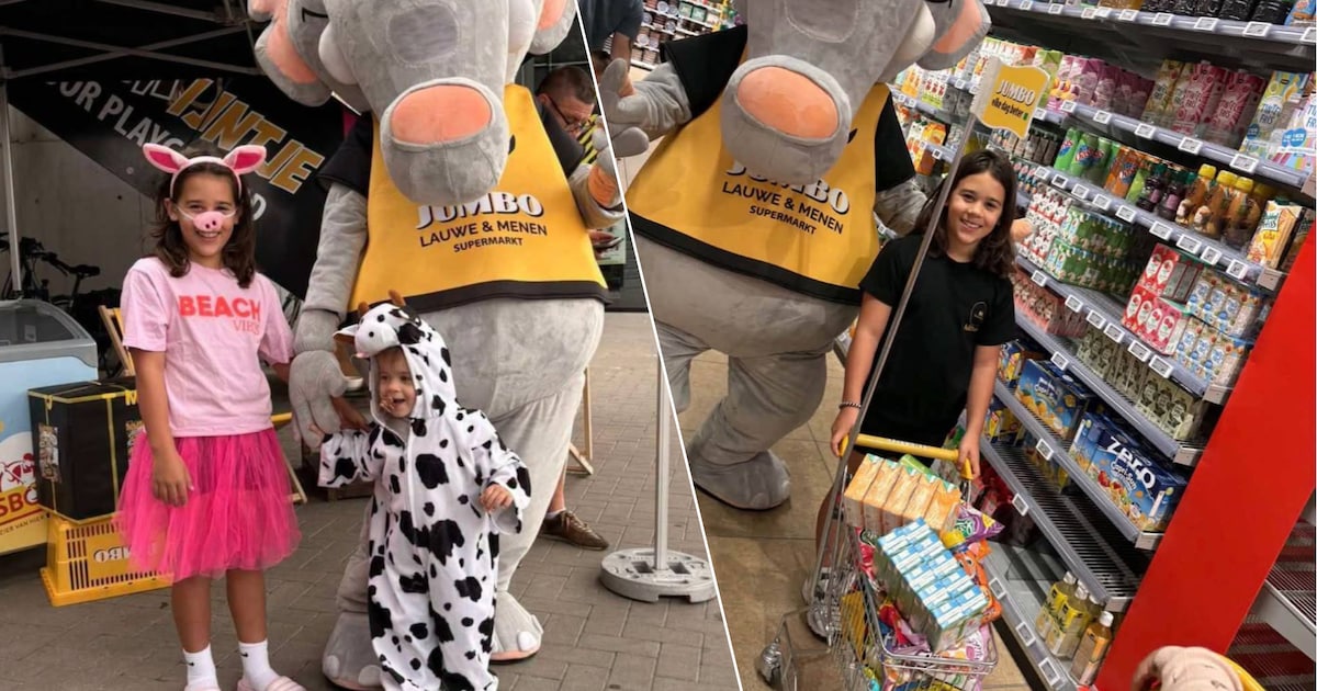 Mina (10) wint minuut gratis winkelen bij Jumbo in Menen: “Die ...