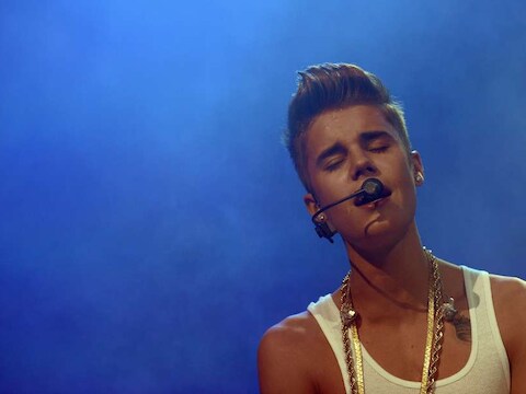 De Canadese zanger Justin Bieber.