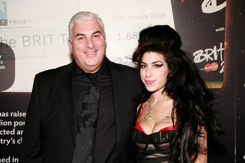 Mitch Winehouse en Amy Winehouse in 2008