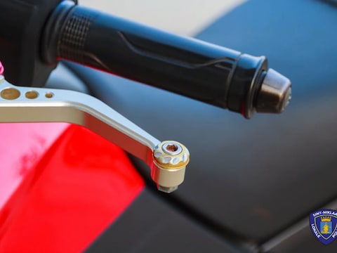 De politie nam de motor in beslag