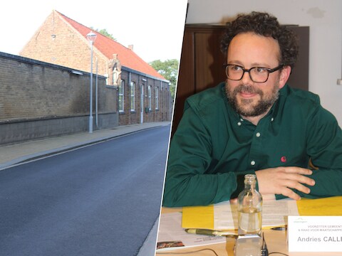 Voorzitter van de gemeenteraad Andries Callebert ondertekende op 16 juli in naam van de gemeente de erfpachtovereenkomst.