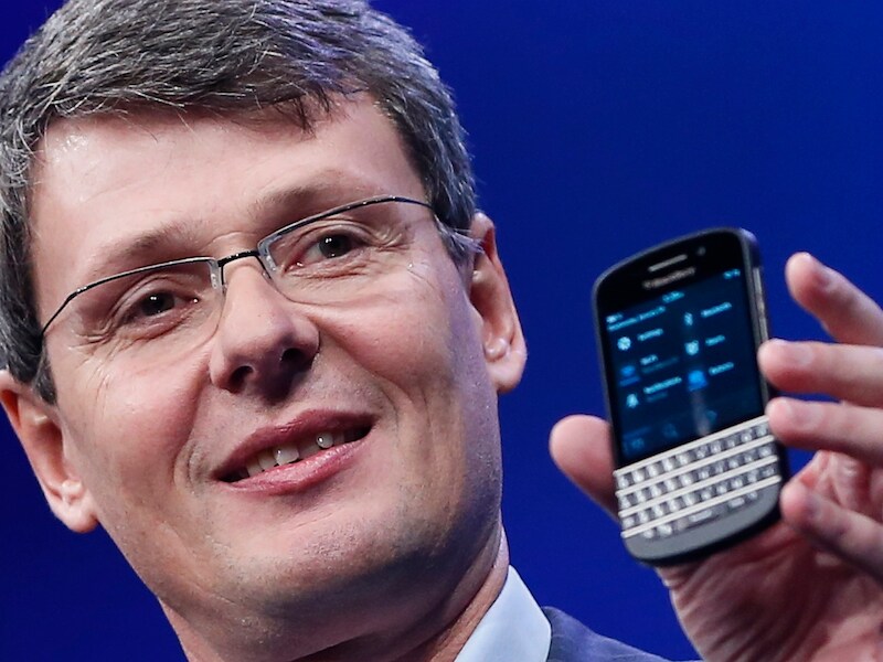 Thorsten Heins, CEO van Blackberry: "De innovaties volgen elkaar zo snel op dat bedrijven die niet met nieuwe producten komen eenvoudig vervangen kunnen worden."