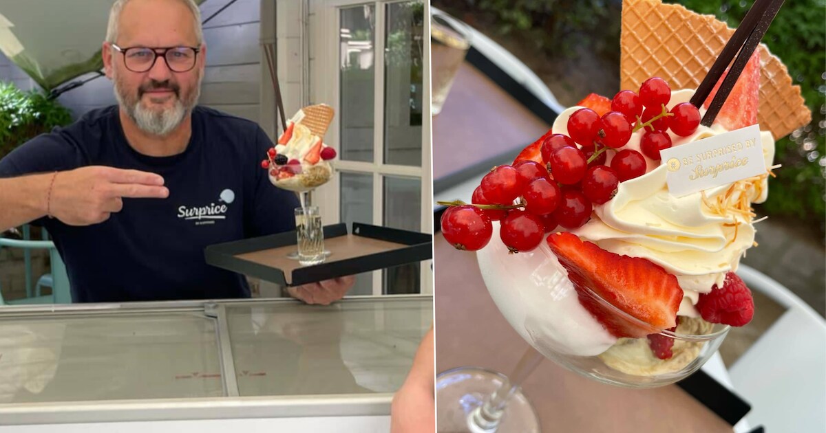 Dubai-ijs, shotje champagne, véél slagroom en nog wat bladgoud ...