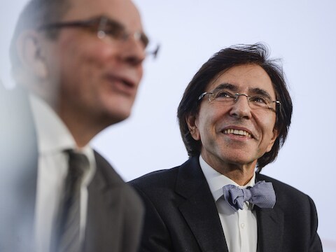 Minister van Financiën Koen Geens en premier Elio Di Rupo.