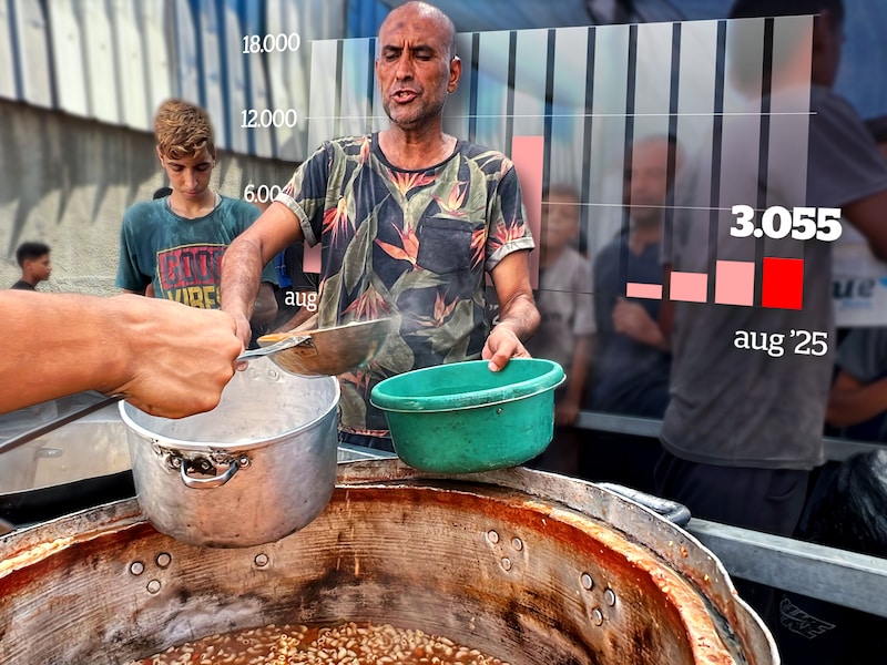 Israël spreekt van “ongekende stroom humanitaire hulp naar Gaza”, maar cijfers tonen schrijnend tekort aan eten