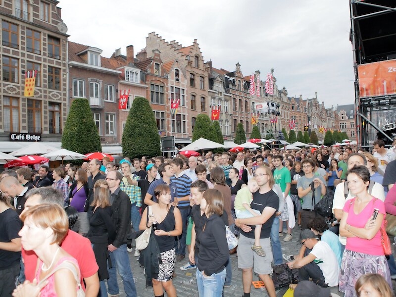 Archiefbeeld. Marktrock in Leuven.