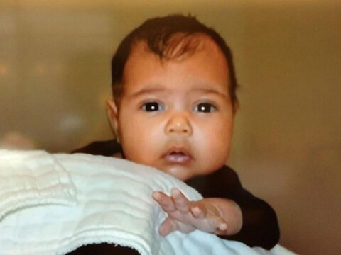 North West, dochter van Kim Kardashian en Kanye West.