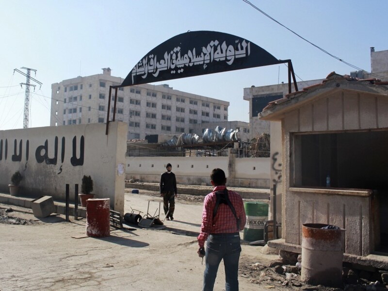 Het hoofdkwartier van ISIS in Aleppo.