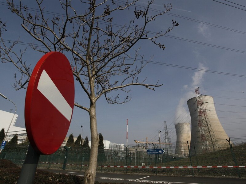 De kerncentrale van Tihange, een deelgemeente van Hoei (provincie Luik).