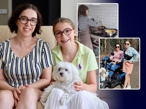 De 15-jarige Elise is al jarenlang mantelzorger voor haar mama Tineke. 