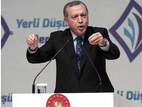 De Turkse president Erdogan.