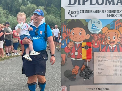 Steven Onghena stapte de Dodentocht voor het Berrefonds.