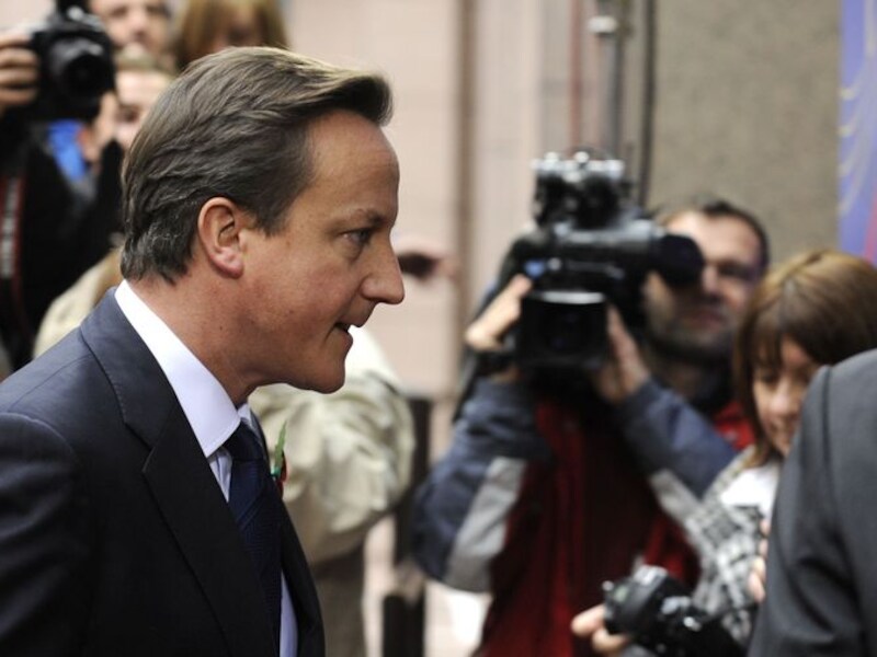 De Britse eerste minister David Cameron.