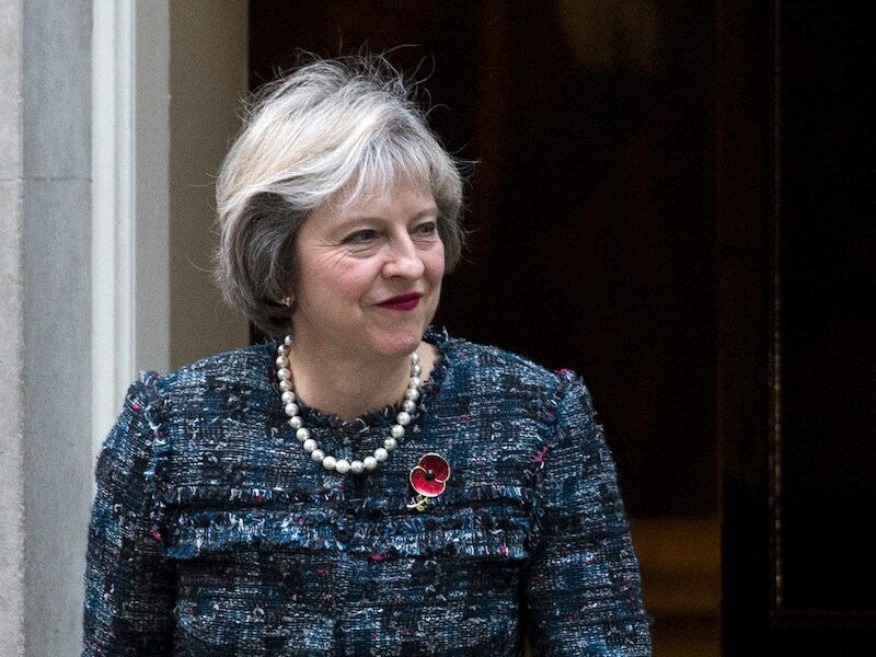 De Britse premier Theresa May.