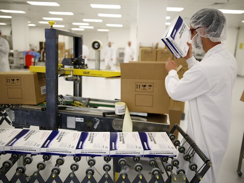 Een beeld uit de nieuwe fabriek van Perrigo in het Israëlische Yeruham.