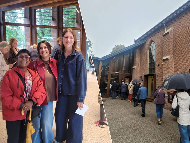 Honderden inwoners ontdekten het nieuwe gemeentehuis De Meent. Volgens Jaya, Joyce en Liese is het project alvast geslaagd.