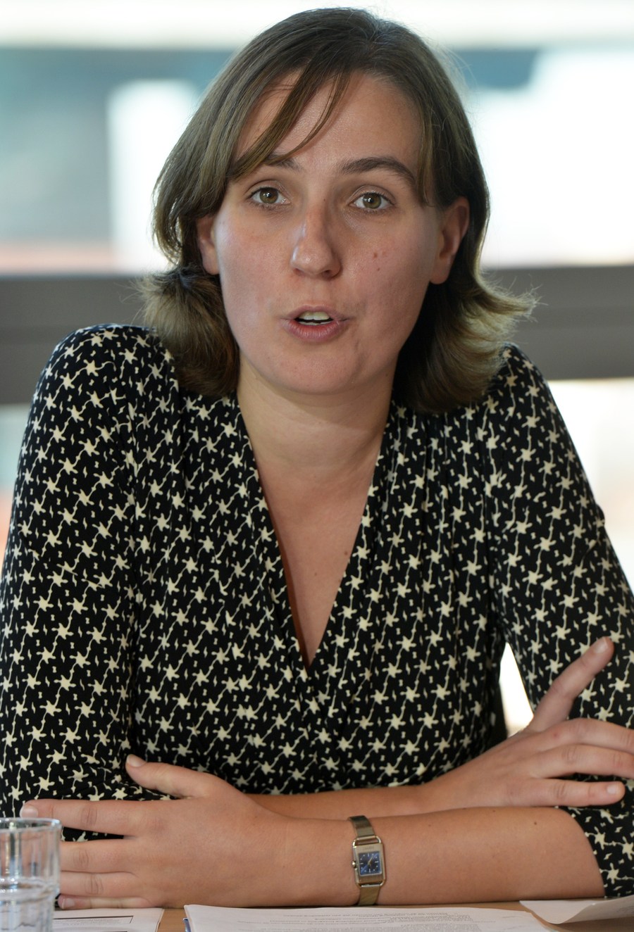 Directrice Kirsten Pauwels van de Zelfmoordlijn.