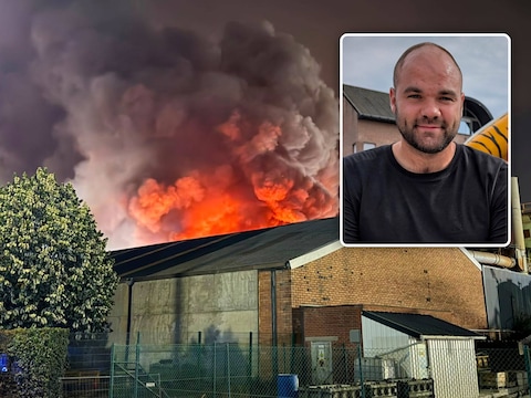 In het afvalverwerkend bedrijf Galloo in Menen is een zware brand ontstaan. Waarnemend burgemeester Kasper Vandecasteele reageert. 