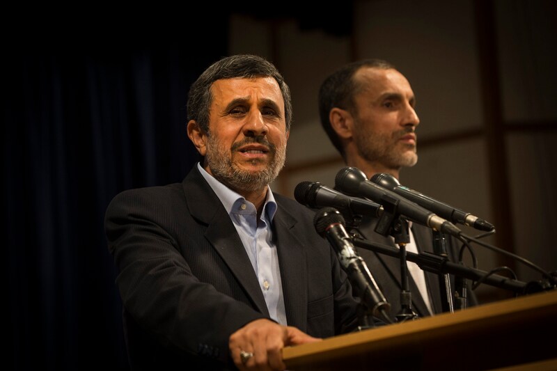 De voormalige president van Iran, Mahmoud Ahmadinejad