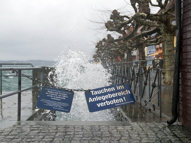 De storm woedde het hevigst in het zuiden van Duitsland.