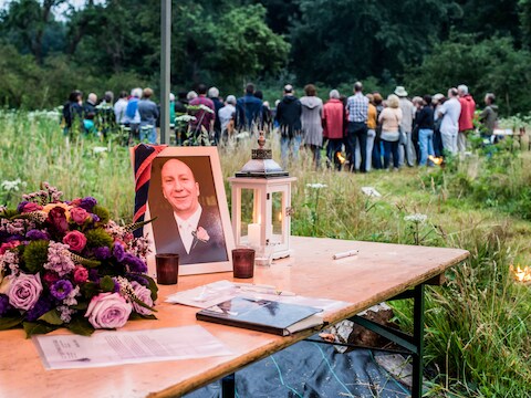 Gisteren hielden vrienden en familie een avondwake voor Benoît Chardome.
