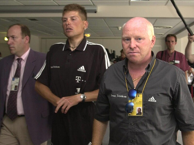 Rudy Pevenage naast Jan Ullrich.