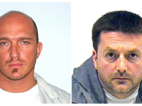 Voortvluchtigen Dave Annemans en Vitezslav Mracek.