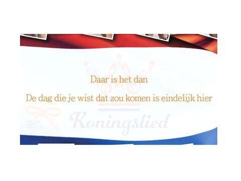 'De dag die je wist dat zou komen is eindelijk hier', een van de meest bekritiseerde strofen uit het Koningslied.