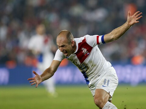 Arjen Robben scoorde de 0-1.