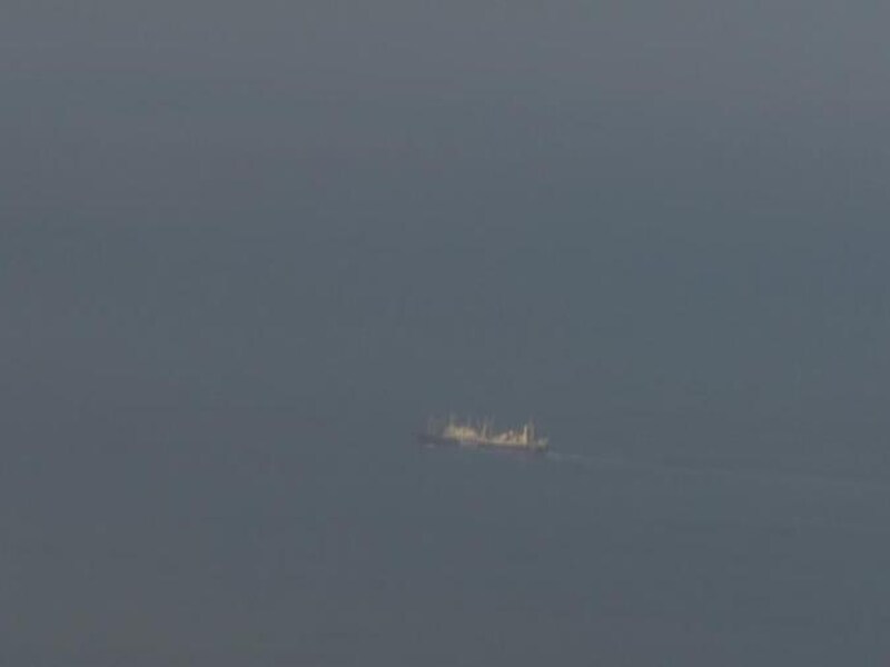 De Nisshin Maru gefotografeerd door een van de drones die Sea Shepherd ter beschikking heeft. Foto Sea Shepherd