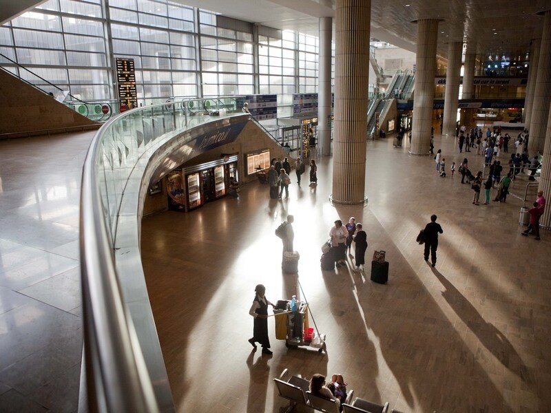 De luchthaven Ben Gurion.