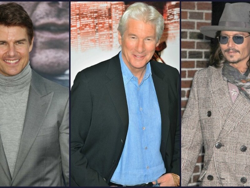 Tom Cruise, Richard Gere en Johnny Depp.