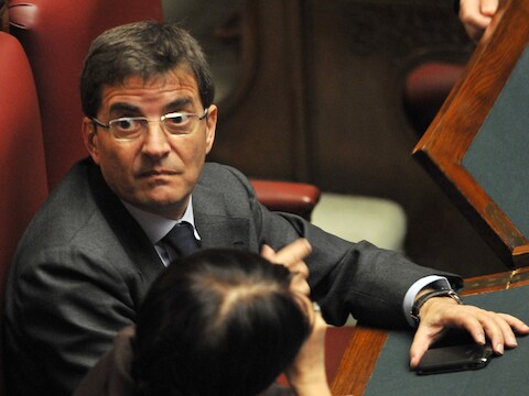 De Italiaanse politicus Nicola Cosentino.