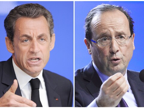 Sarkozy noemde uitdager Hollande "een nul".