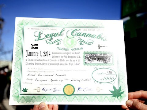 In Colorado is cannabisverkoop sinds 1 januari toegelaten.