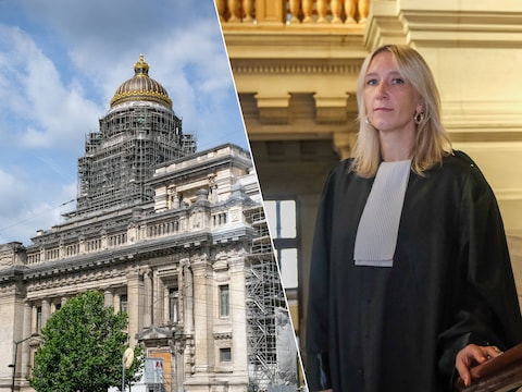  In een besloten WhatsAppgroep deelde de verpleger de ene na de andere foto, met daarbij ronduit vernederende bijschriften. Advocate Julie Crowet (rechts) stond de hoofdbeklaagde bij