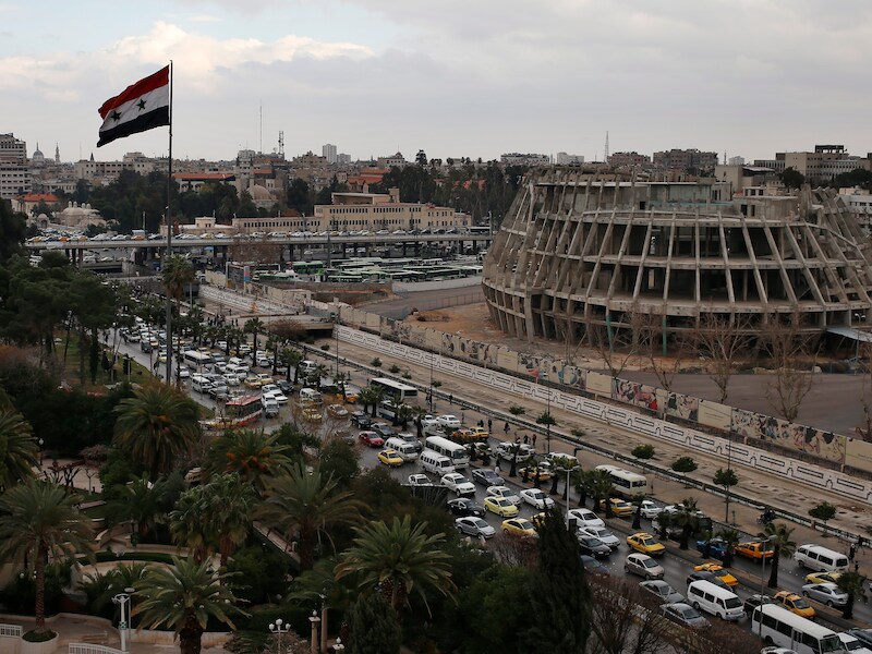 De Syrische hoofdstad Damascus.