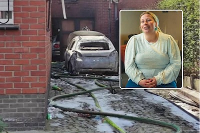 “Als ze hier nu doodgaan, dan blijf ik erbij”: Stephanie (37) kroop in brandende auto om haar kindjes (1 en 3) te redden