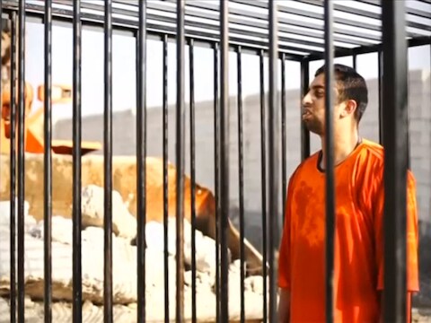 De Jordaanse piloot Moaz al-Kasasbeh werd door IS levend verbrand.