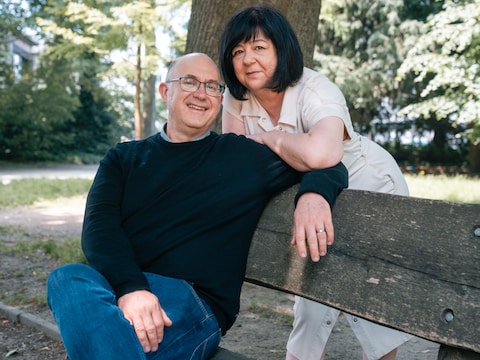 Burgemeester van Kontich Bart Sellesaghs en zijn vrouw Kristel Ons.